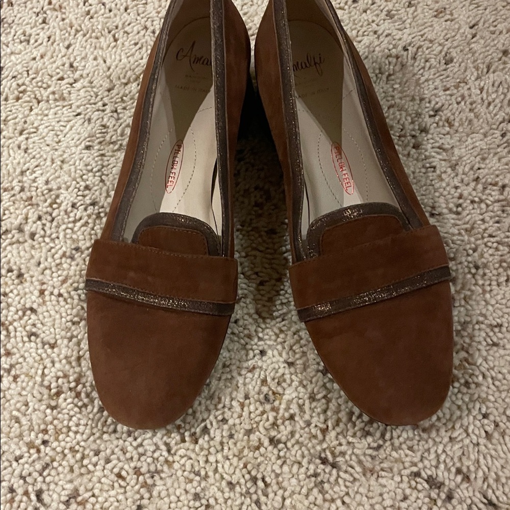 Amafli Brown Suede Loafers